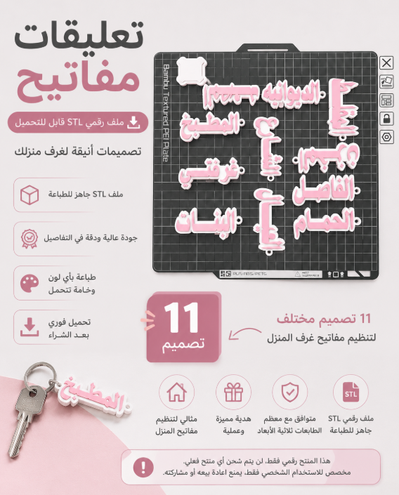 تعليقات مفاتيح / ملف STL