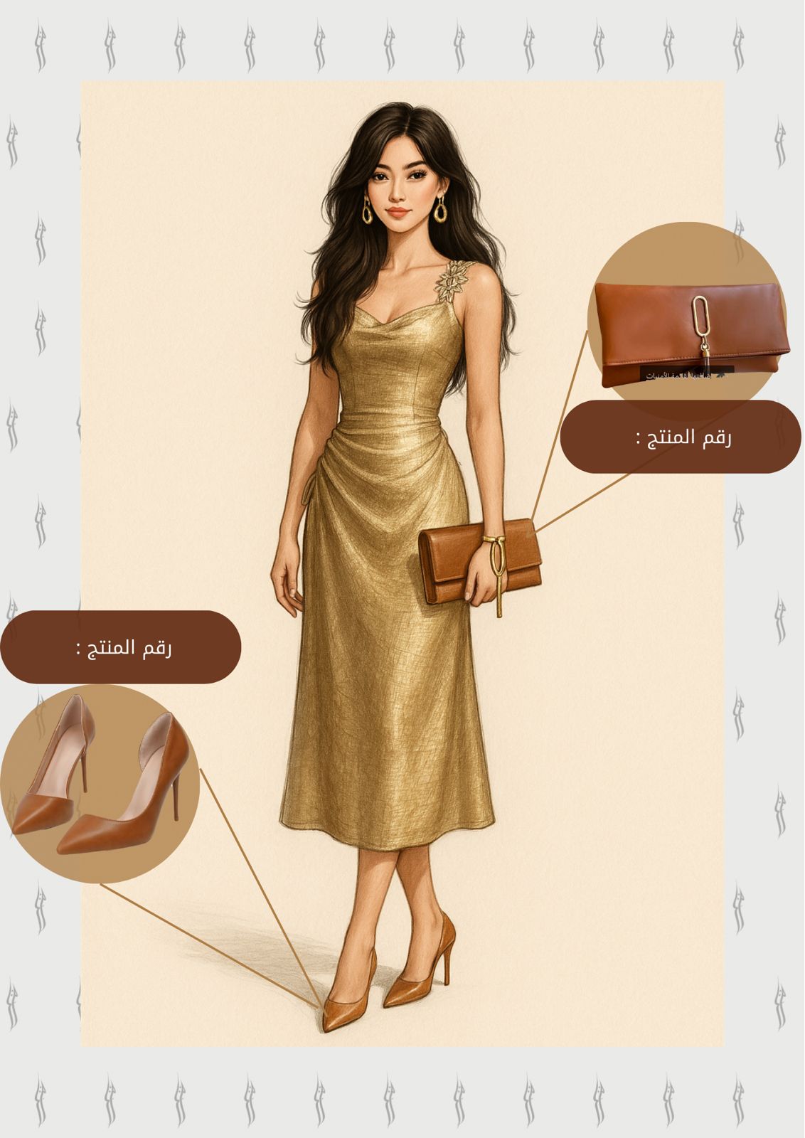 تنسيق بطابع ذهبي وأنيق ..