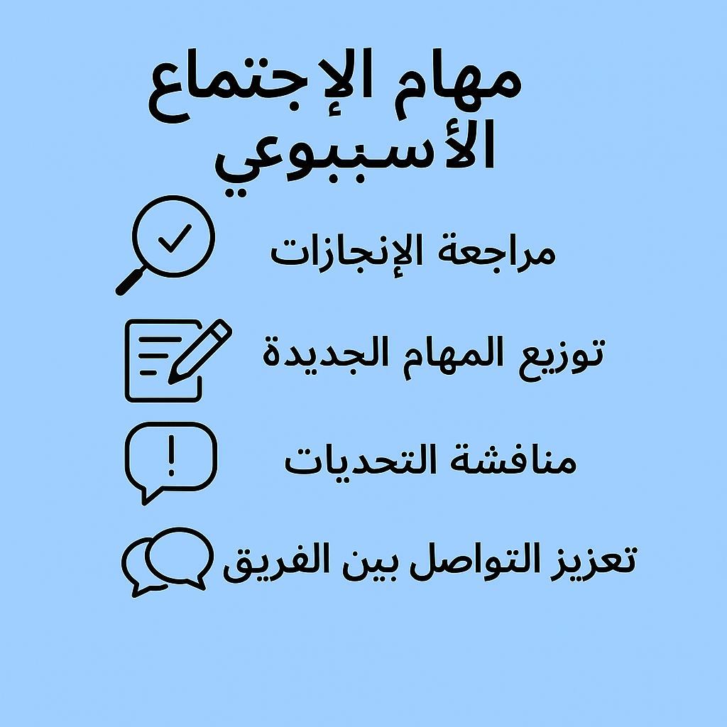 جدول الاجتماعات
