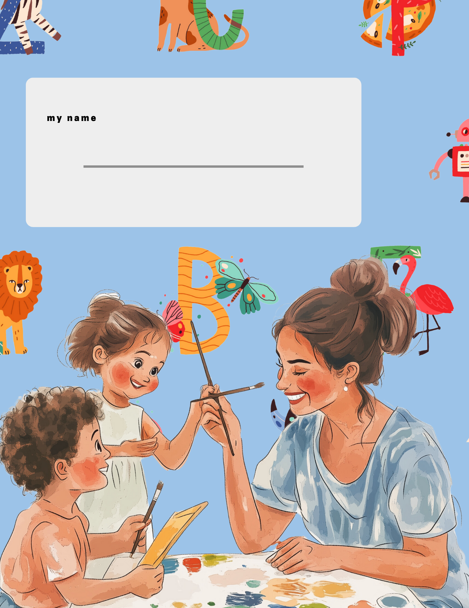 Preschool Alphabet Coloring 78 pages