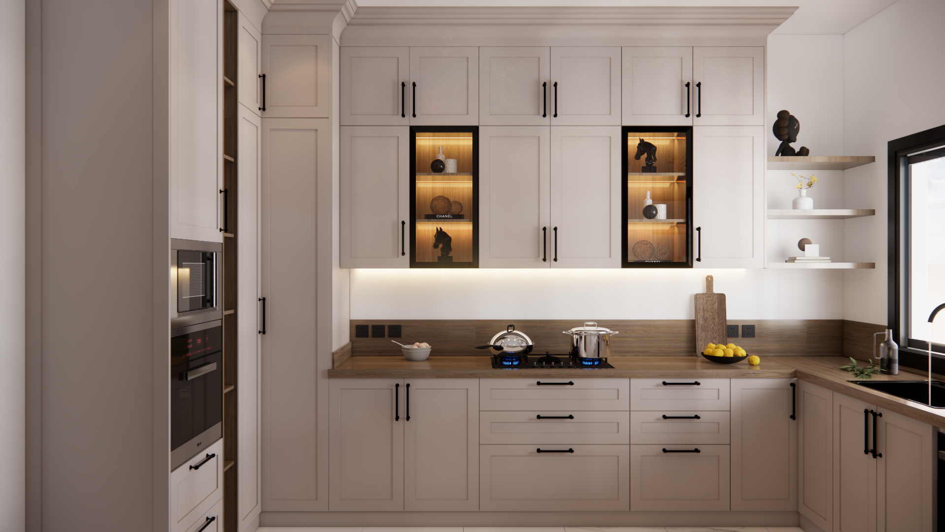 تصميم غرفة خزائن