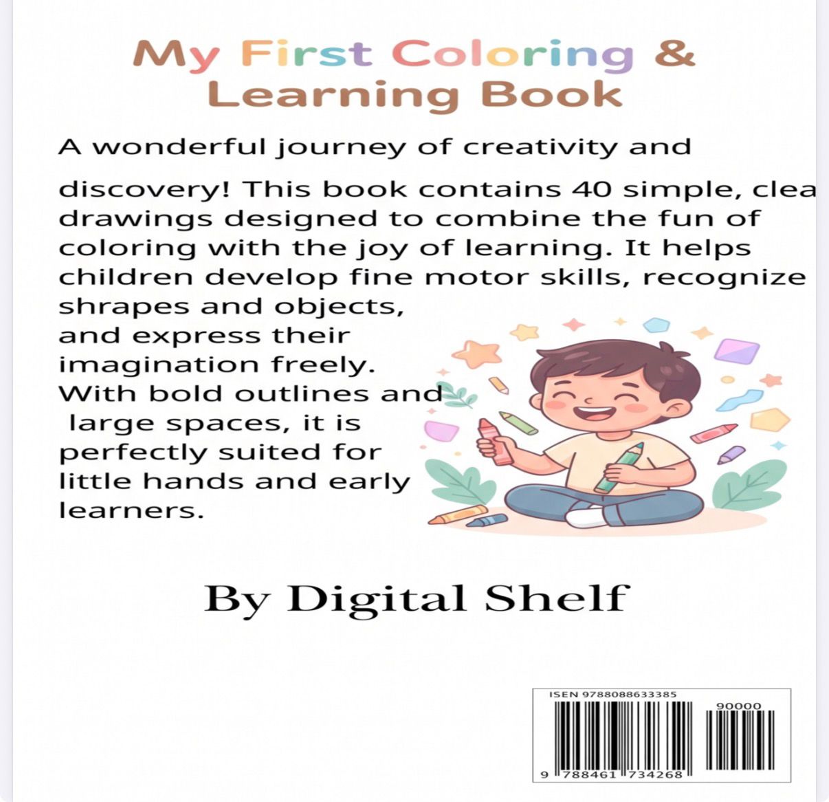 My First Coloring & Learning Book – Early Learning & Fun Activity for Toddlers & Preschool