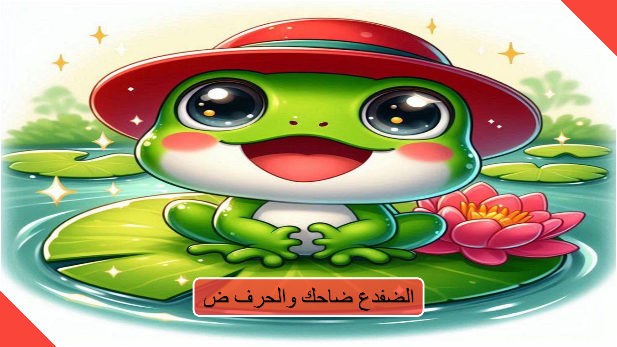 قصة الضفدع ضاحك مع حرف الضاد