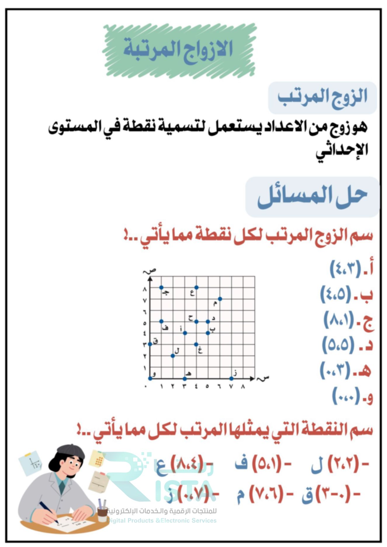 مطوية الأشكال الهندسية رياضيات الخامس ابتدائي  الفصل الدراسي الثاني