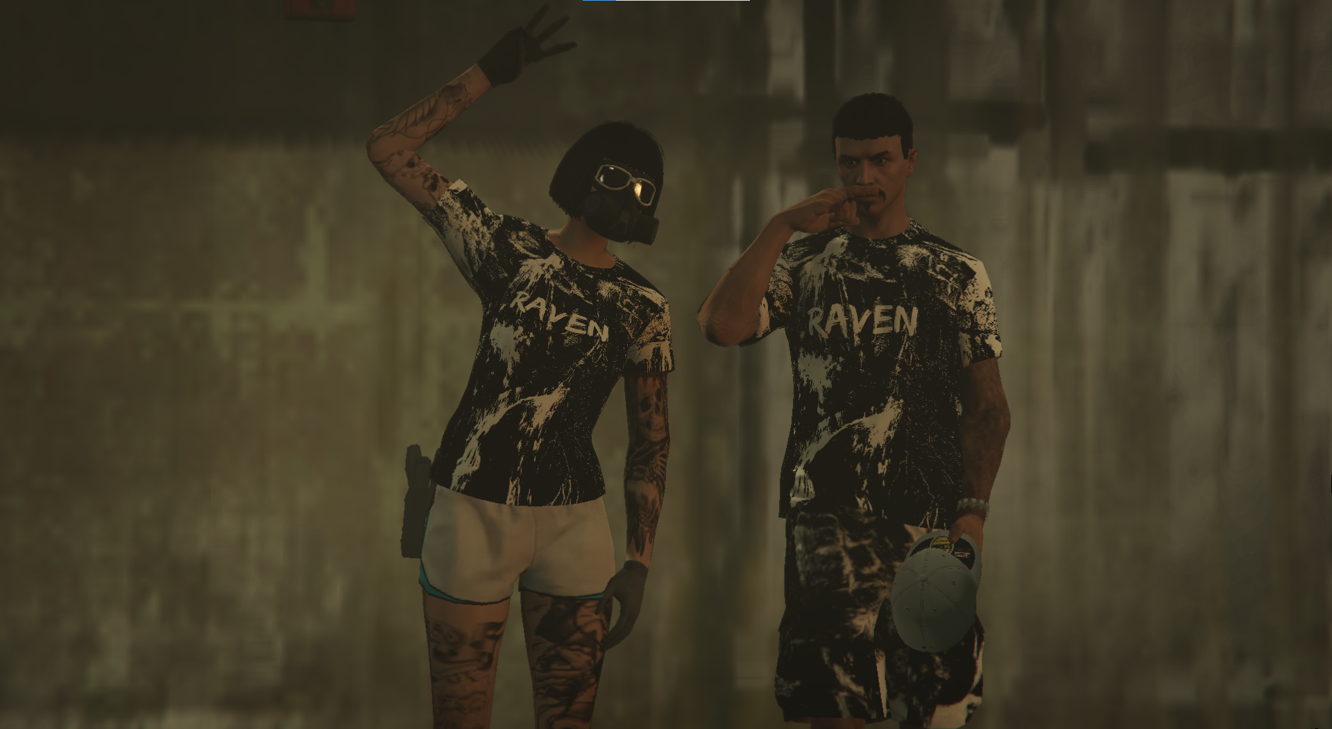 لبس عصابة raven