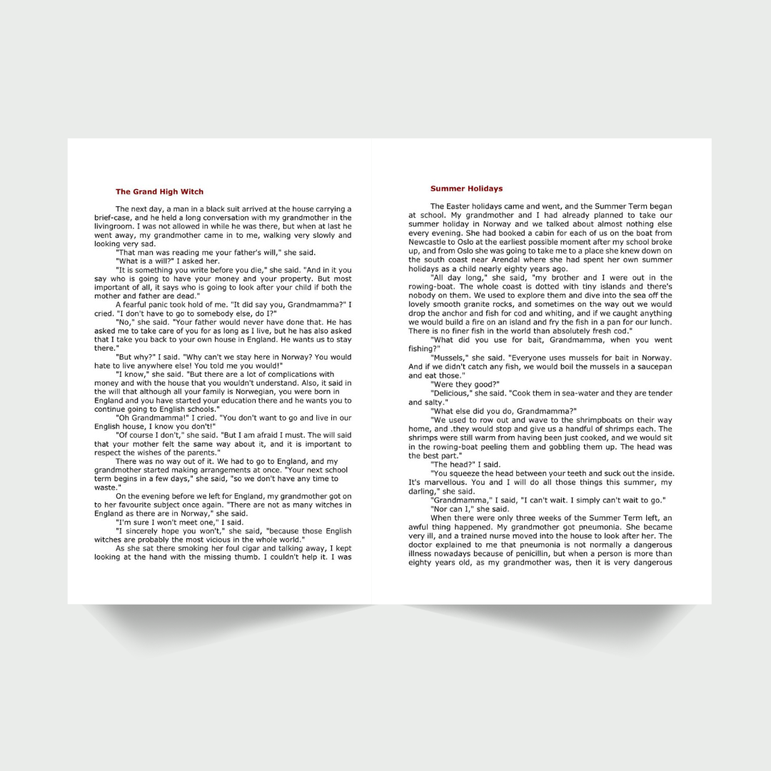 الساحرات – رولد دال | نسخة مبسّطة بالإنجليزية (Scholastic 2005