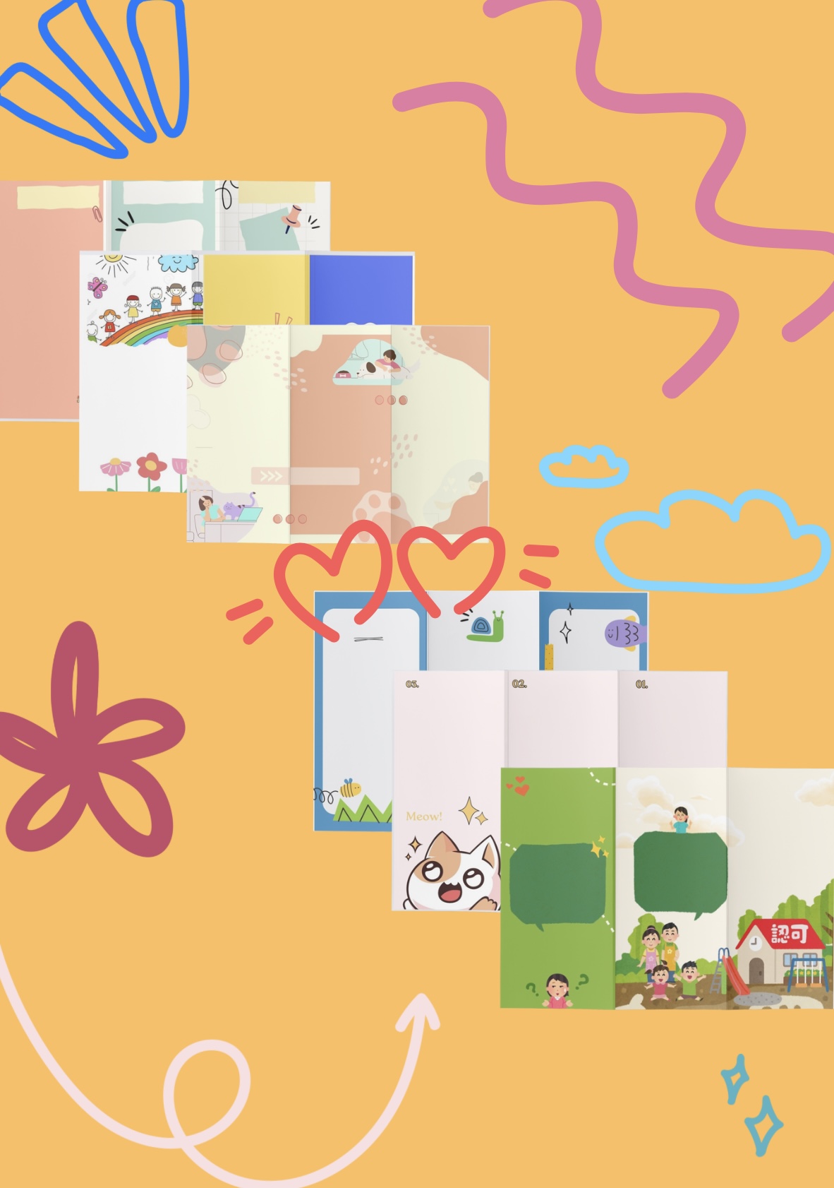 6مطويات بدون كتابة نموذج1⁩