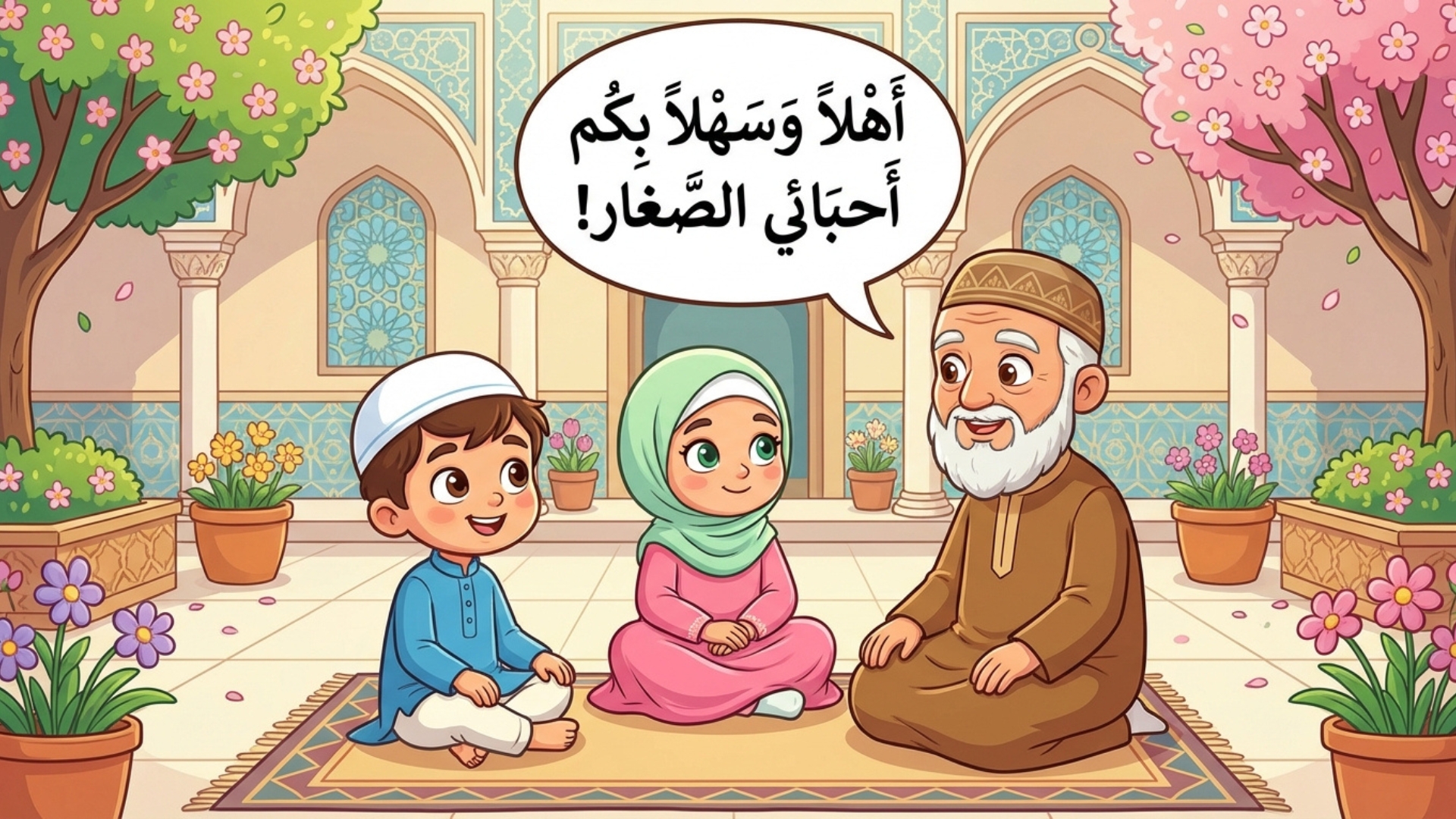 قصة تعليمية مصورة لغرس القيم الإسلامية للأطفال