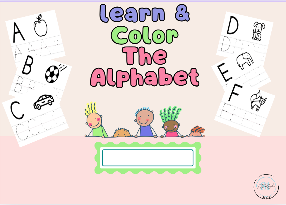 تلوين حروف انجليزية للأطفال