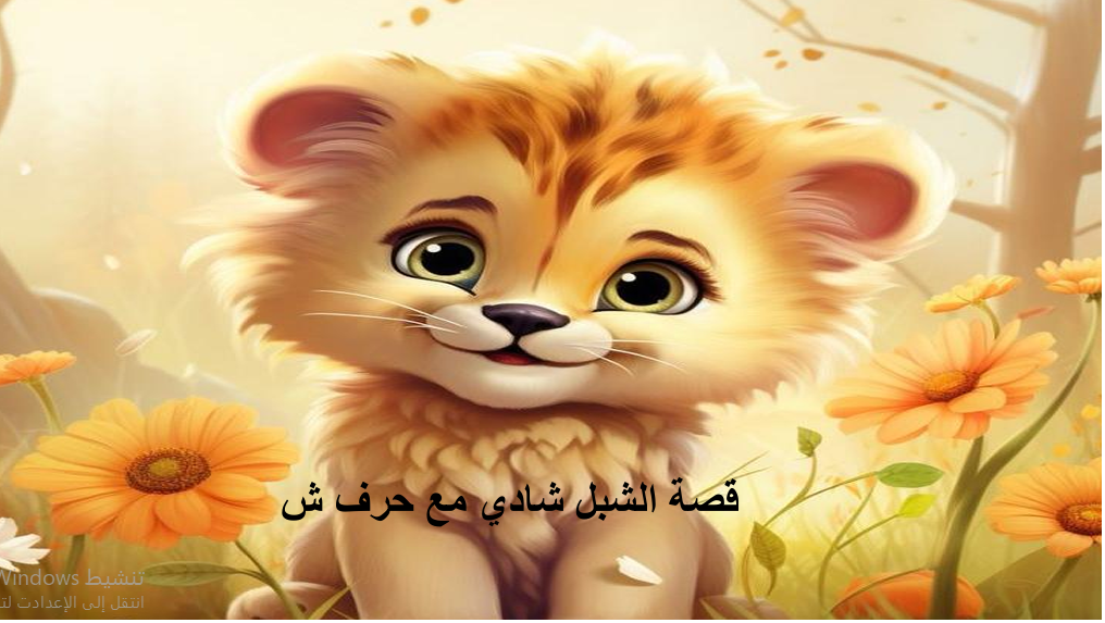 قصة الشبل شادي مع حرف الشين