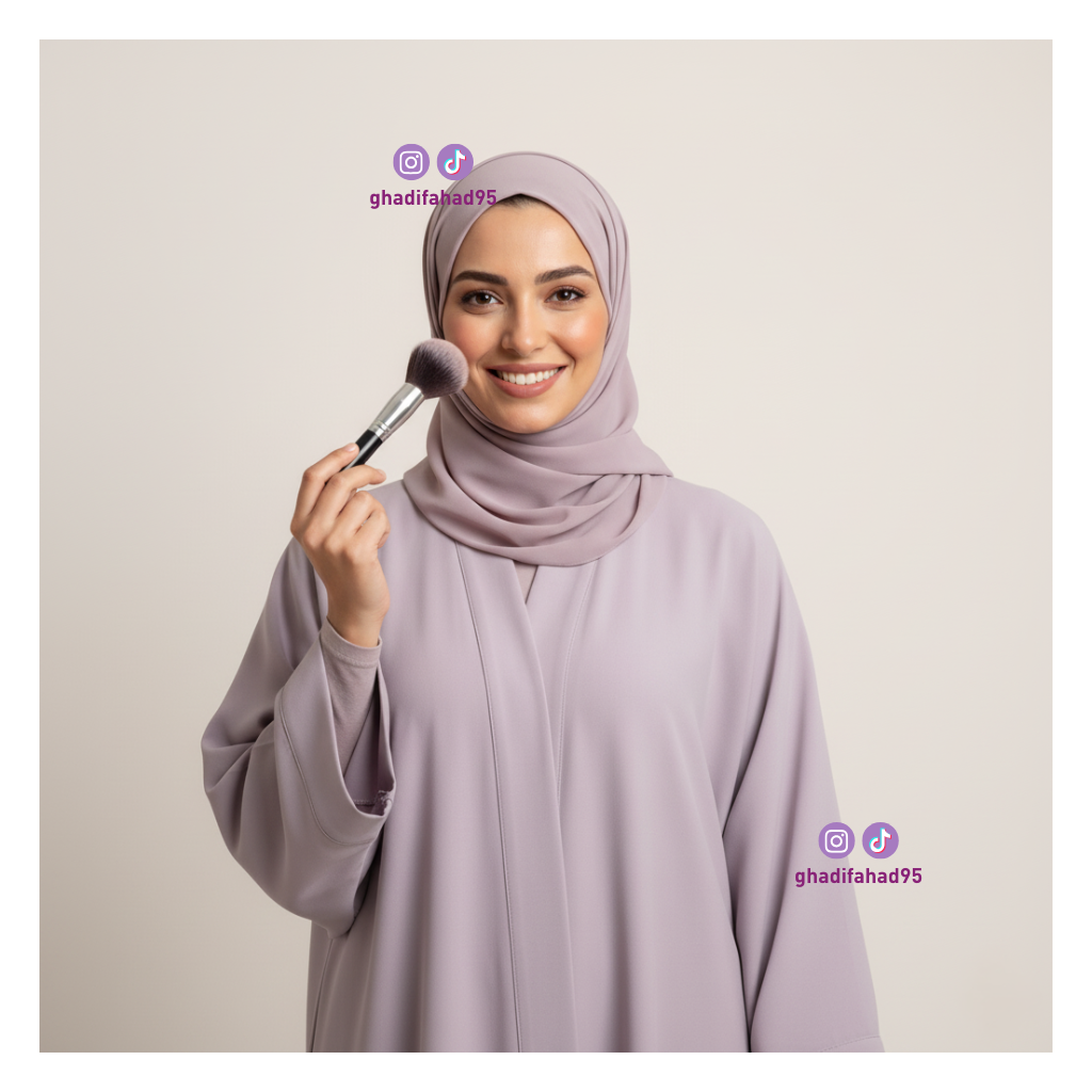 لمسة أناقة: إشراقة المكياج مع رقي الإطلالة المحتشمة