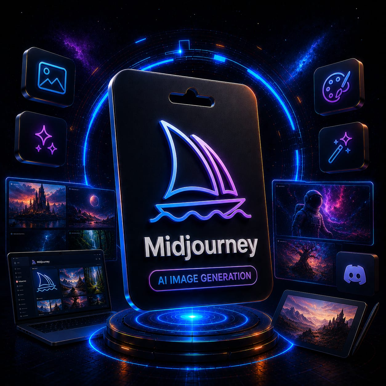 اشتراك Midjourney لتوليد الصور بالذكاء الاصطناعي