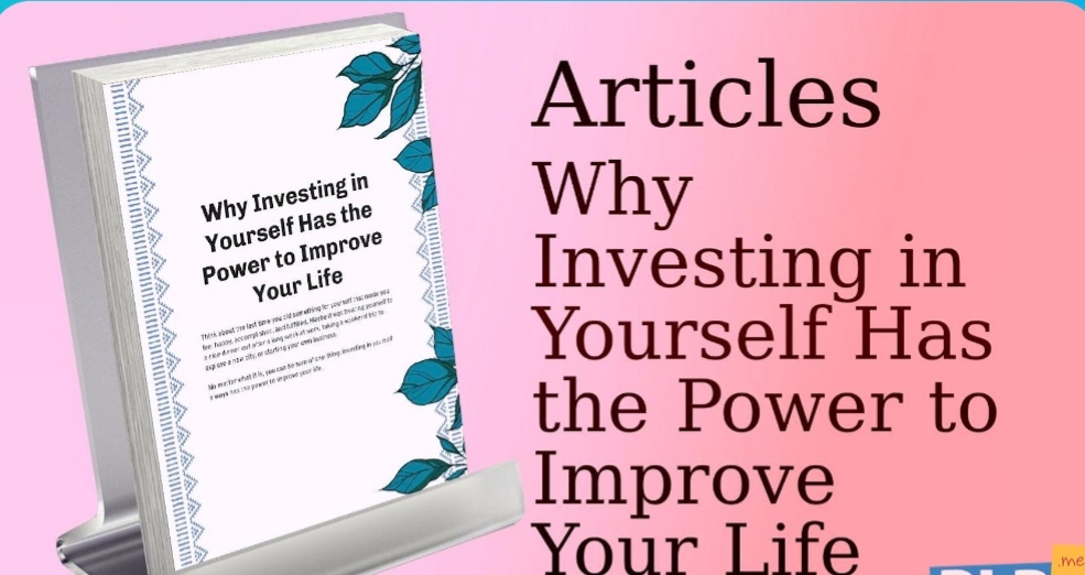 Why Investing in Yourself Has the Power to Improve Your Life. دوره باللغه الانجليزيه. لماذا يمتلك الاستثمار في نفسك القدرة على تحسين حياتك