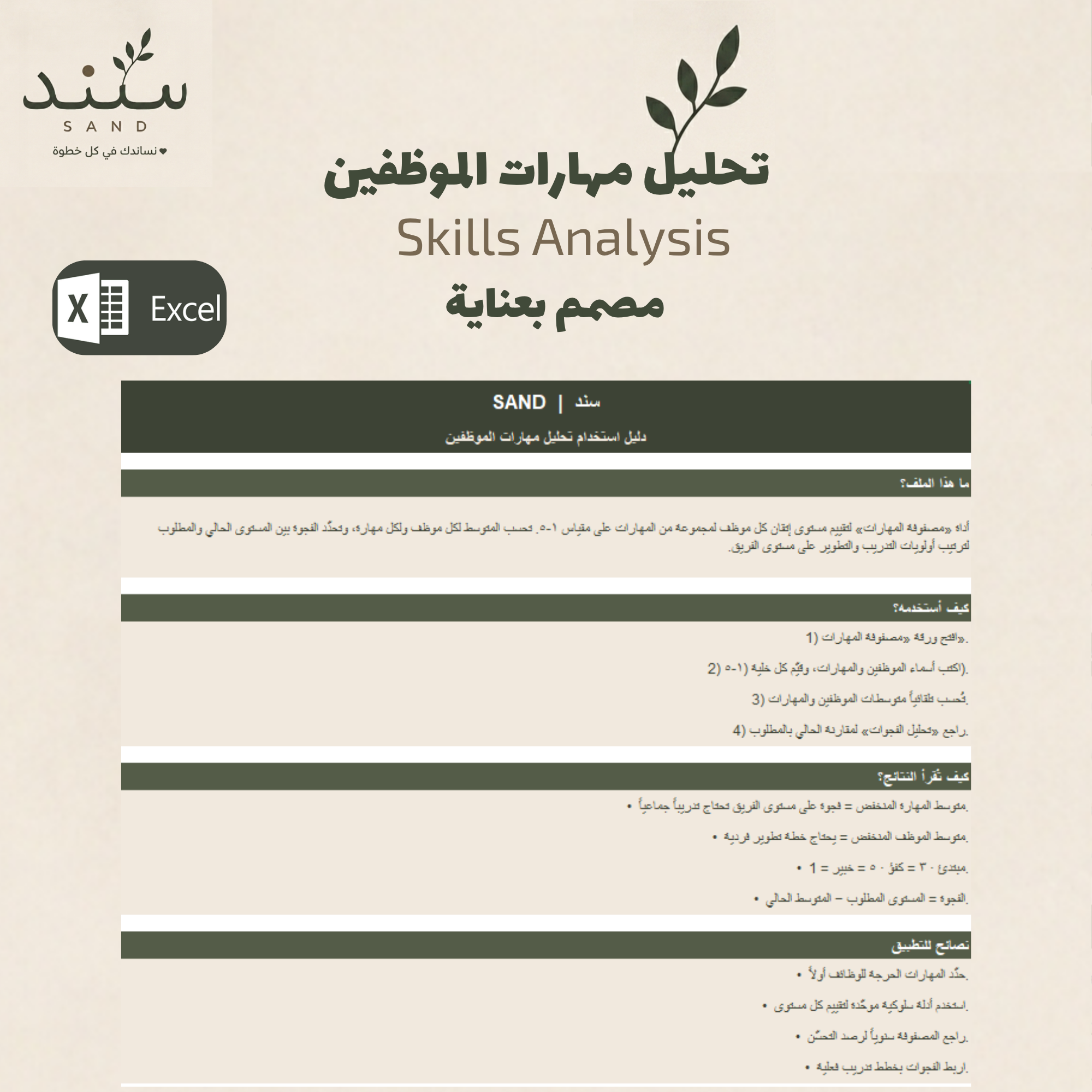 تحليل مهارات الموظفين