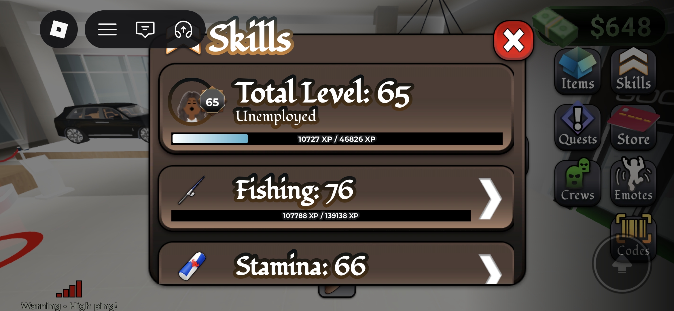 حساب لفل صيد 70+🎣