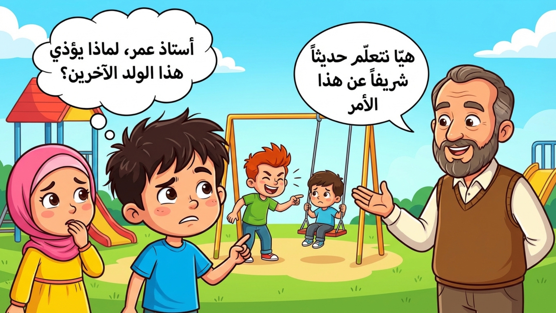 قصة تعليمية مصورة لغرس القيم الإسلامية للأطفال