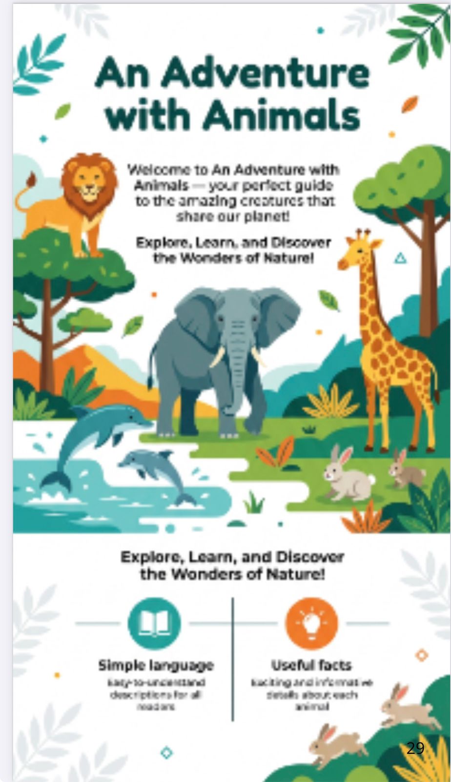 An Adventure with Animals – Fun Coloring & Activity Book for Kids Ages 3–10