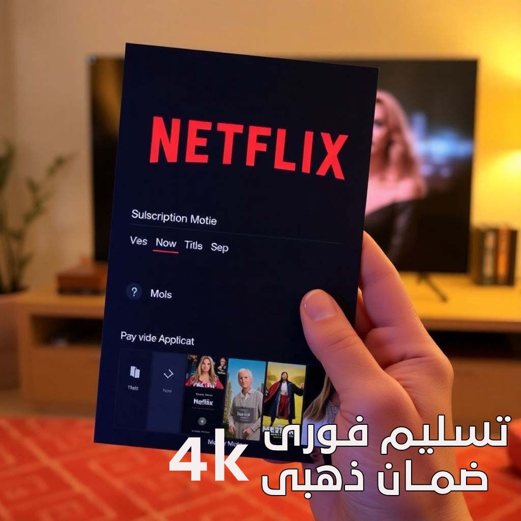 اشتراك نتفلكس شهر 4K تسليم فوري