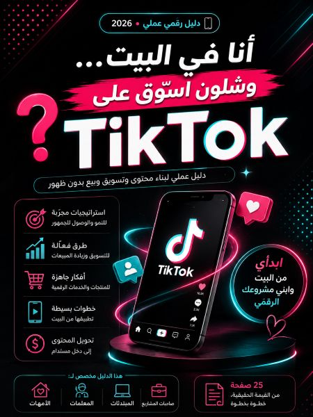 🔥 كيف تبدئين البيع من TikTok وأنتِ في البيت؟