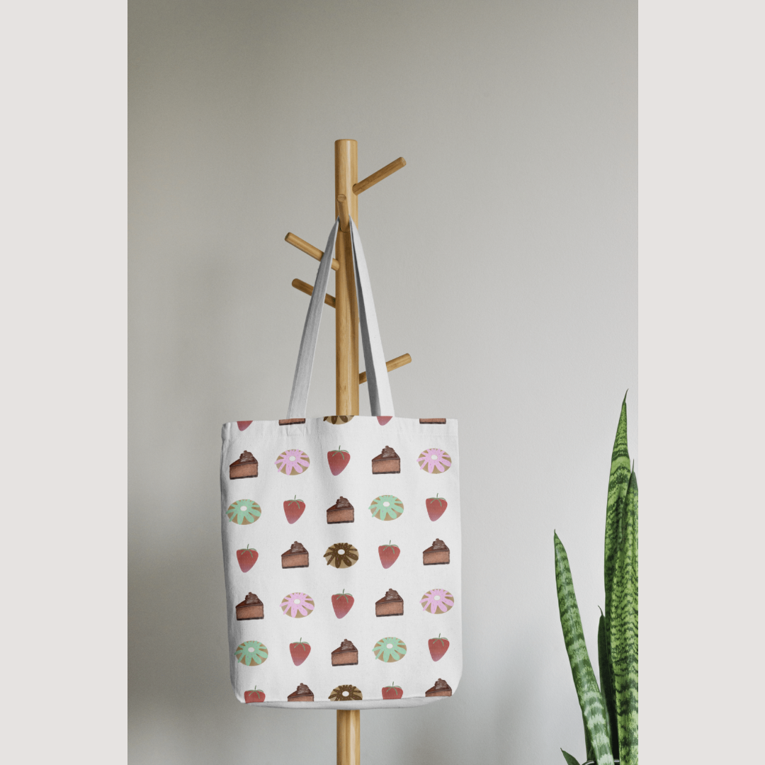 باترن: قطعة كيك شوكولاتة – دونات – فراولة