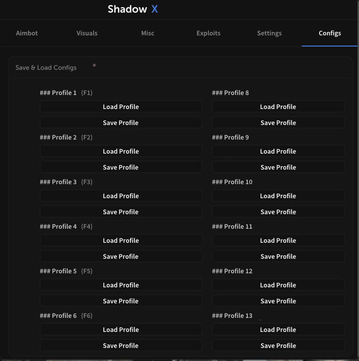 كرسي كود 20 شادو اكس | Shadow X - شهر كامل