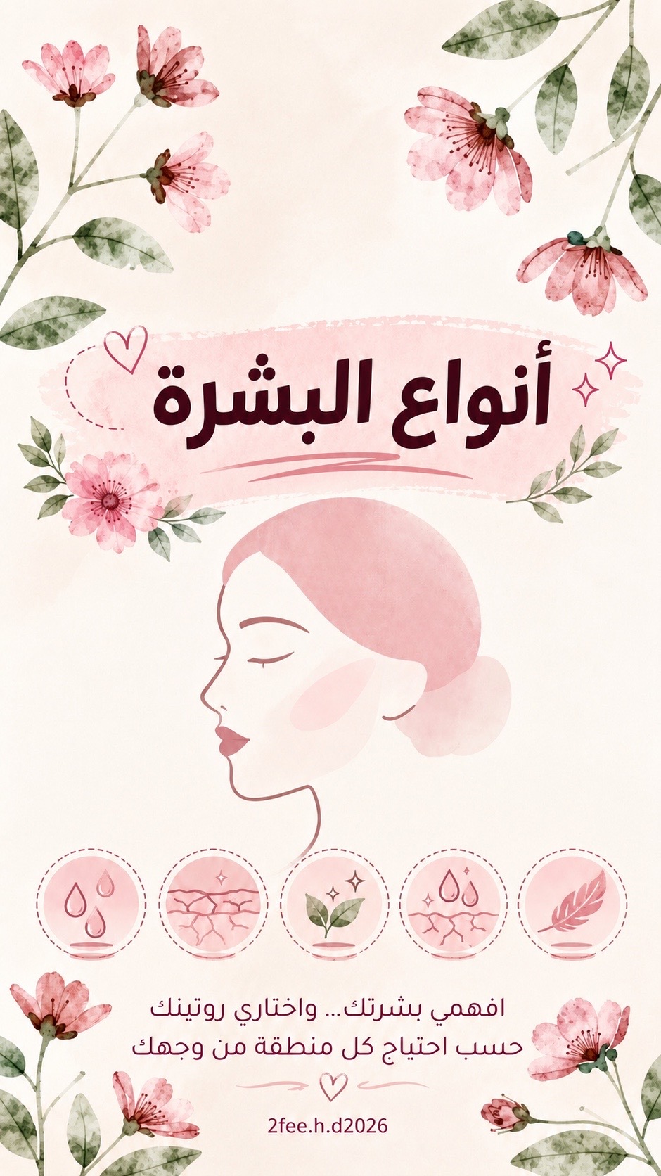أكتشفي نوع بشرتك وأبدئي🧴