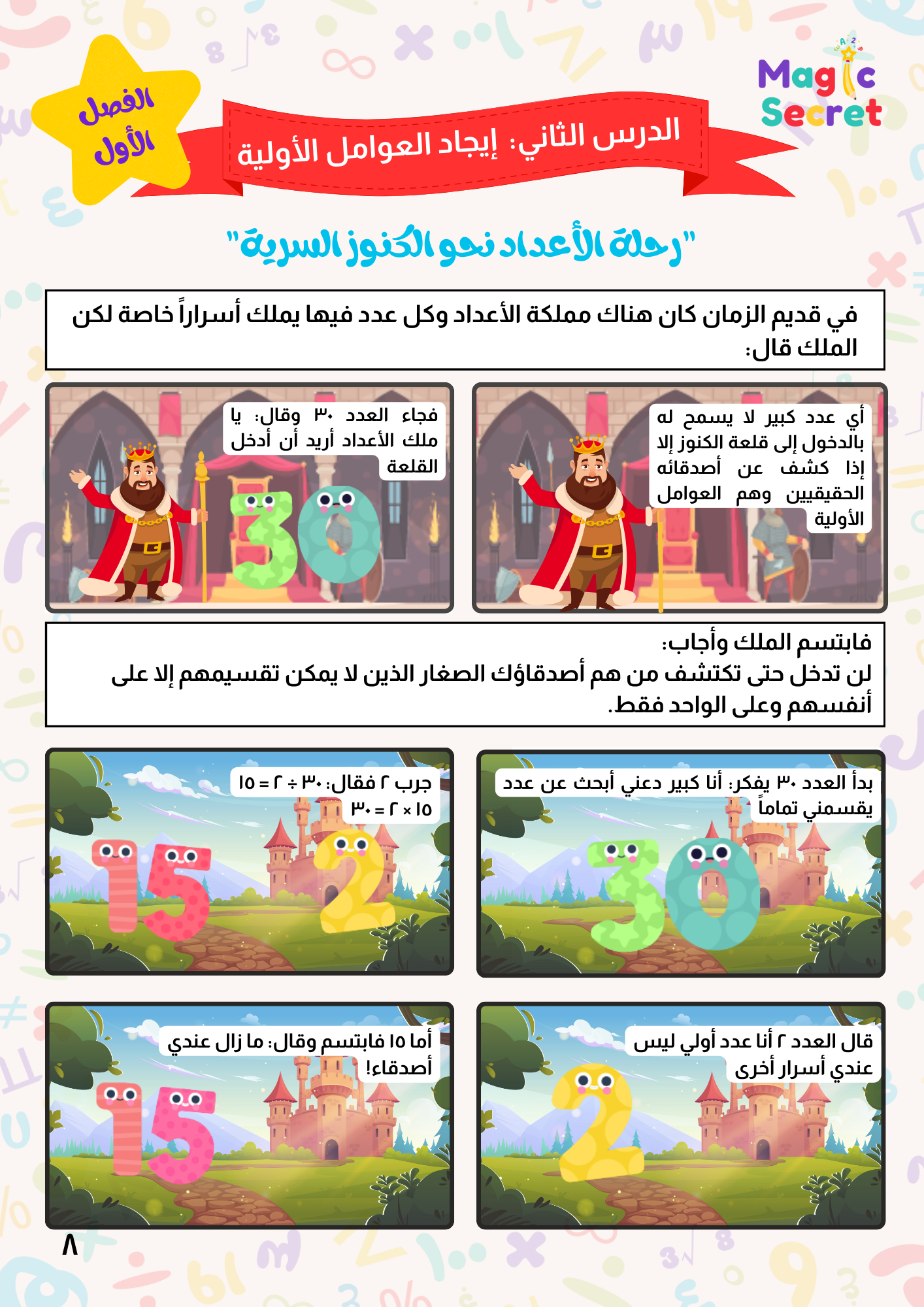 ملحق “شريك التعليمي”  في رياضيات الصف السادس