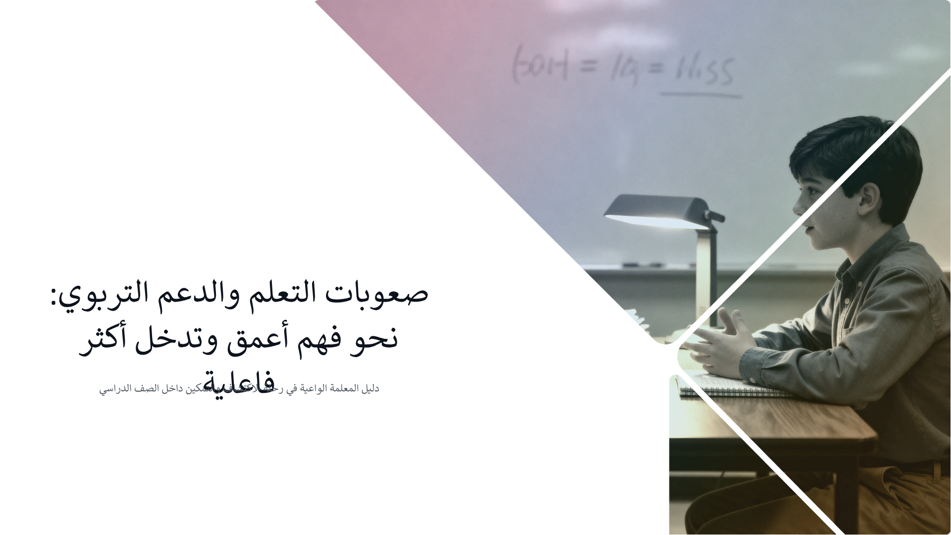 صعوبات التعلم والدعم التربوي