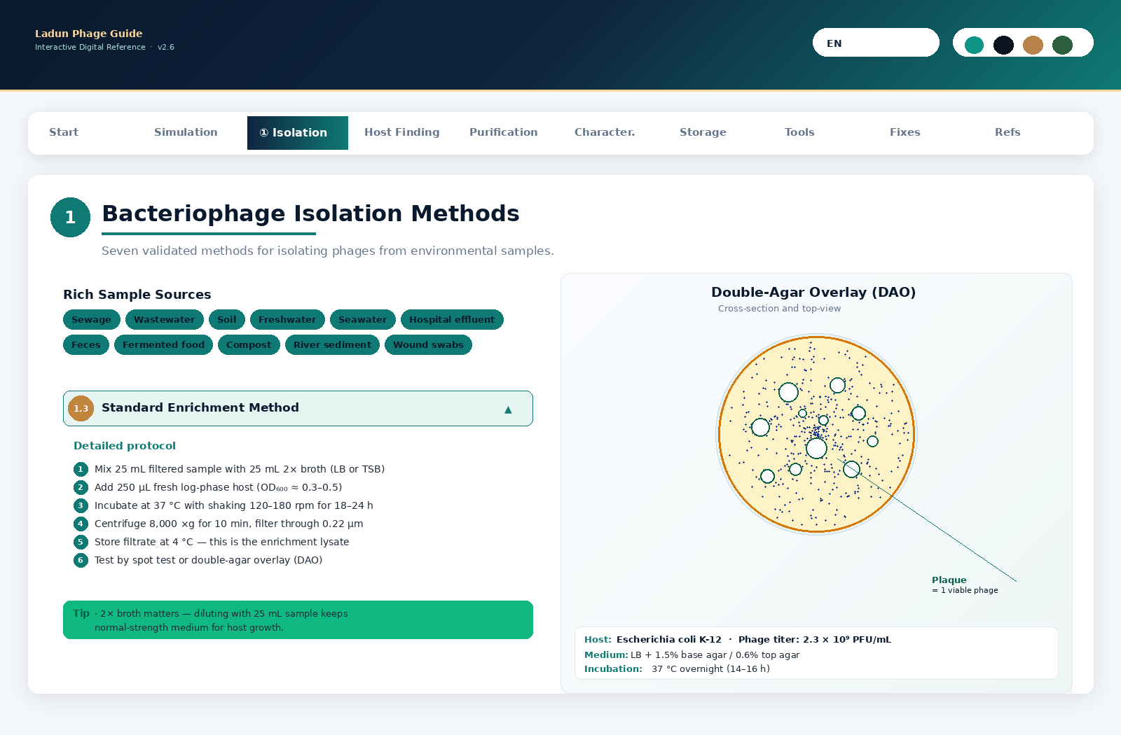 دليل البكتيريوفاج التفاعلي | من العينة إلى الجينوم (دليل رقمي)