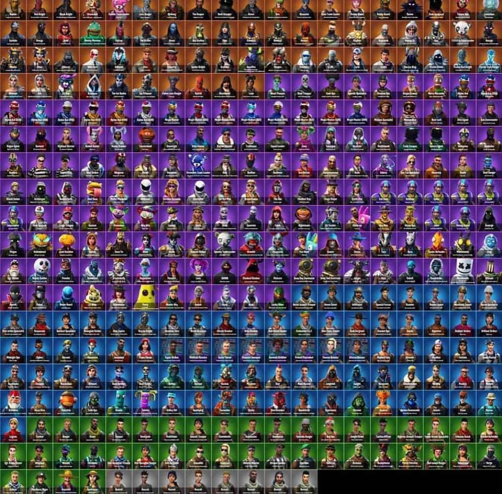 حساب فورت نايت عشوائي 55 - 100