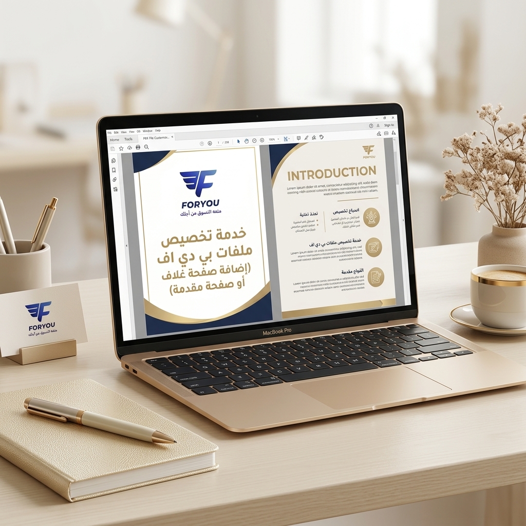 خدمة إضافة  ودمج ملف او  صفحة مقدمة أو غلاف خاص لملف PDF ✨