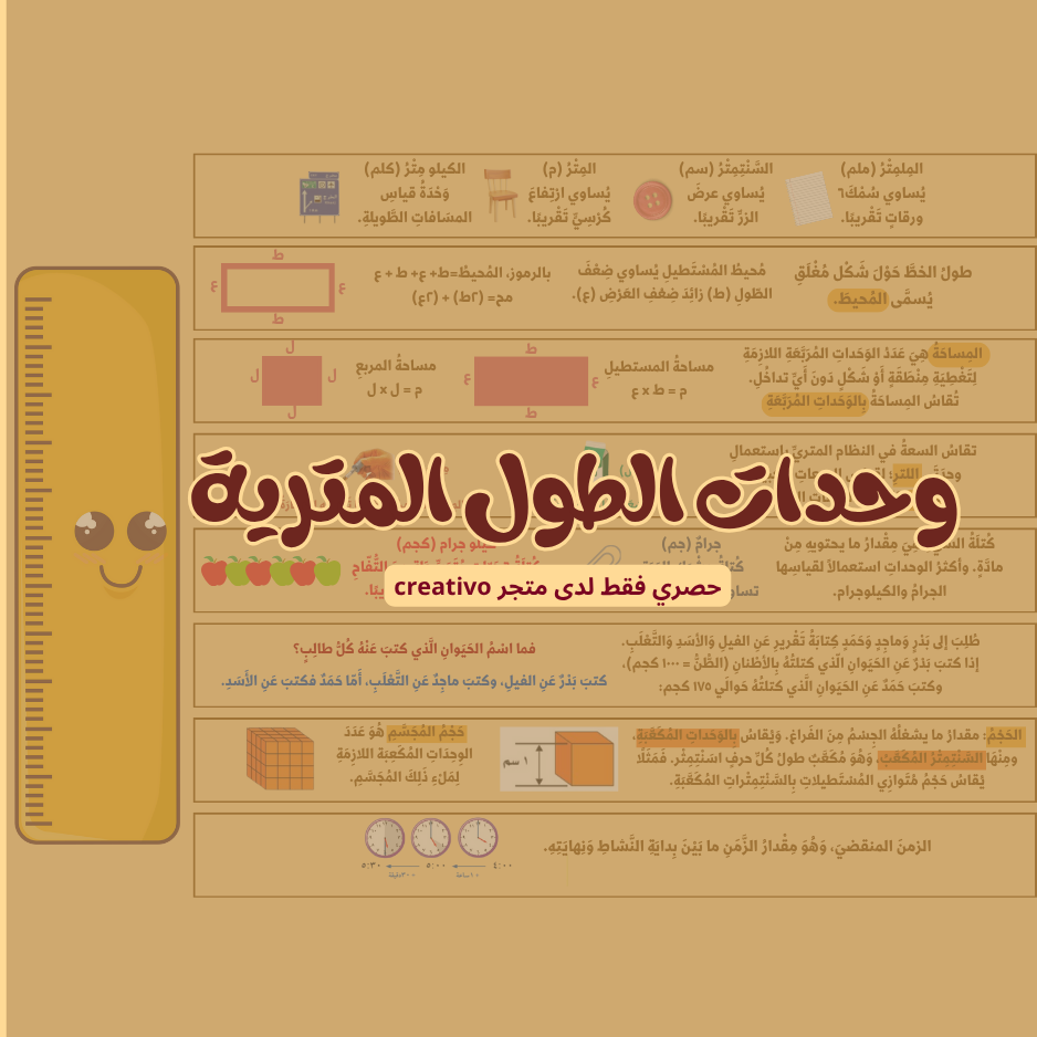 مطوية - وحدات الطول المترية